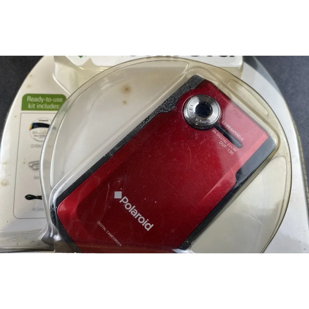 Polaroid USB Digital Camcorder DVF-130RC 2.0 Inch LCD screen RED NIB-Read Detail